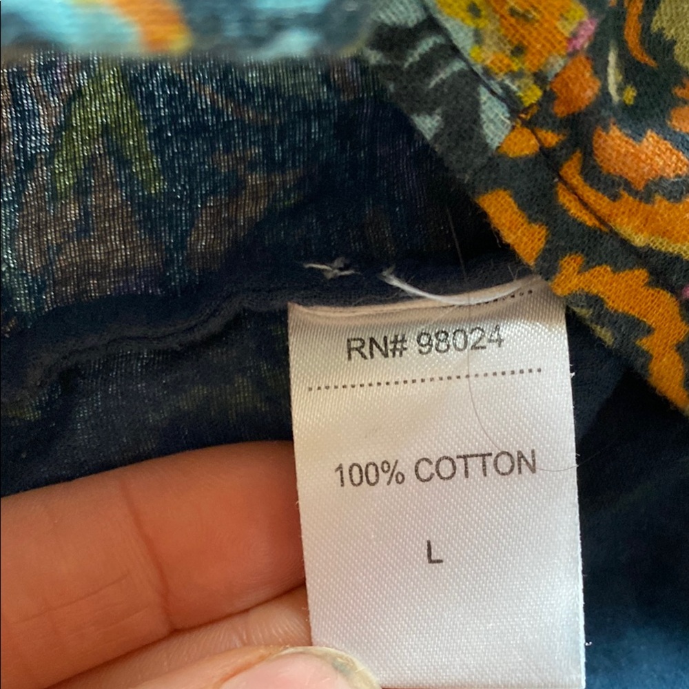 Anthropologie - Love the Label Colorful Patchwork Off the Shoulder Crop Top - Picture 10 of 10